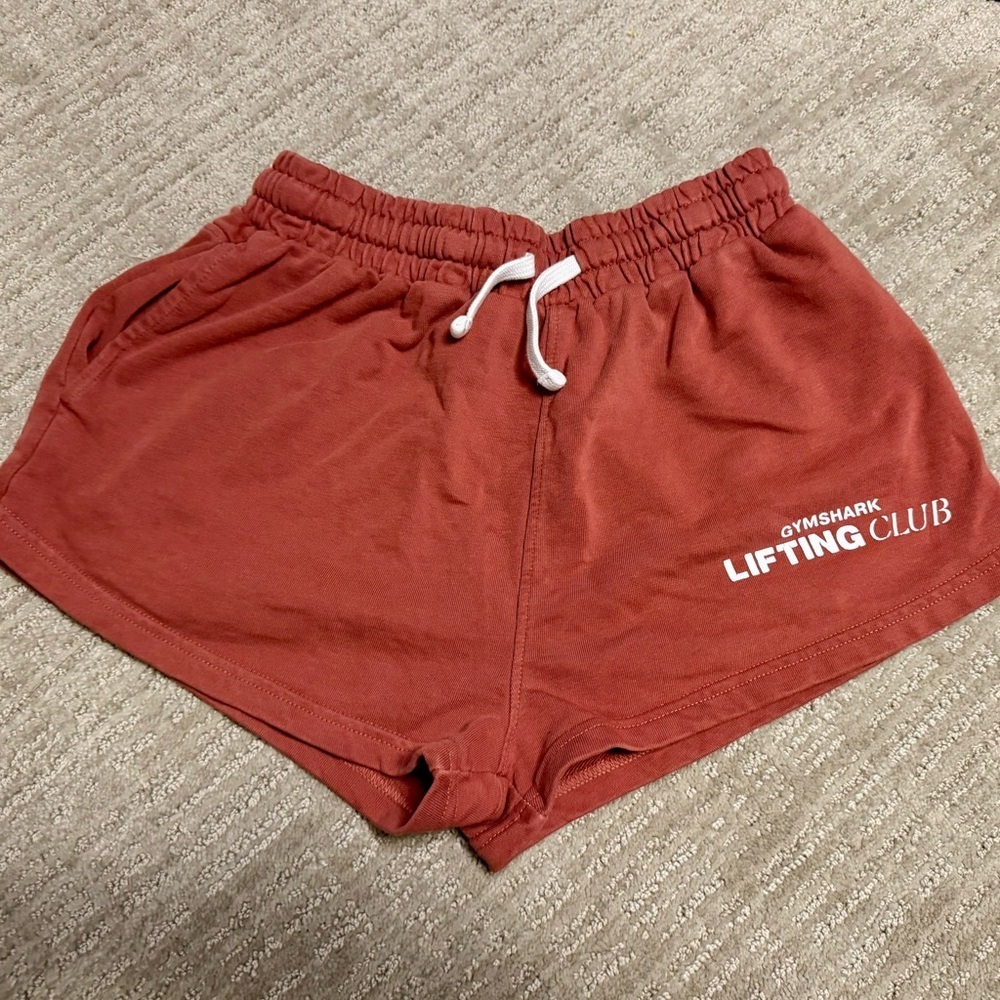 Gymshark Women's Athletic Shorts in Rust Size: S